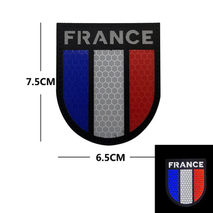 Patch Tactique France GIGN Infrared – Brodé avec Drapeau et Effet Réfléchissant IR - BLACKBEARD OUTDOOR INDUSTRIES