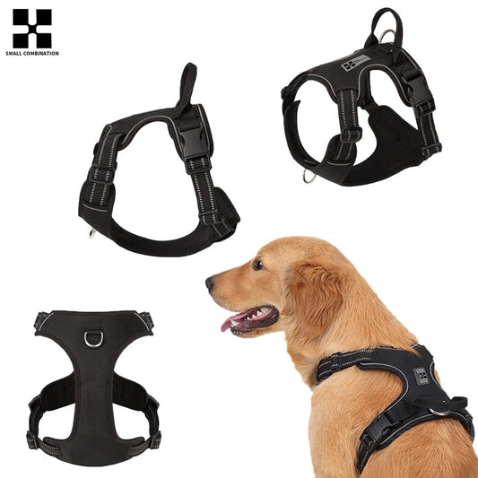 Harnais Anti-Traction Réfléchissant et Rembourré pour Chien – Ajustable pour Petits, Moyens et Grands Chiens Ma boutique