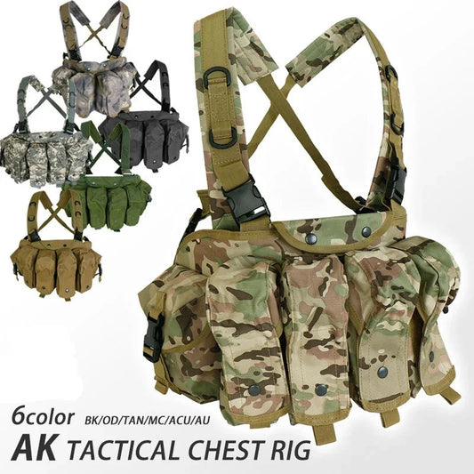 Chest Rig Tactique AK – Léger, Modulable et Haute Capacité Ma boutique