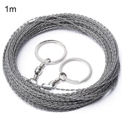 Scie à Fil Portable en Acier Inoxydable – Corde de Coupe Multifonctionnelle - BLACKBEARD OUTDOOR INDUSTRIES