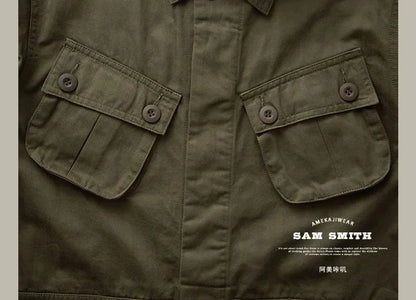 Veste Casual Vintage Amekaji Multi-Poches pour Homme - TCU - BLACKBEARD OUTDOOR INDUSTRIES