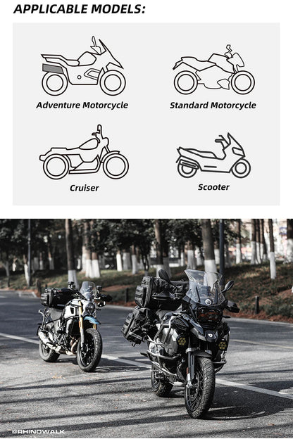 sacoche de voyage pour moto Rhinowalk 19L / 80L Ma boutique