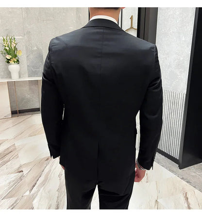 Costume Homme 3 Pièces - Élégant et Classique, Idéal pour Mariage et Événements Formels - Taille S-6XL BLACKBEARD OUTDOOR INDUSTRIES