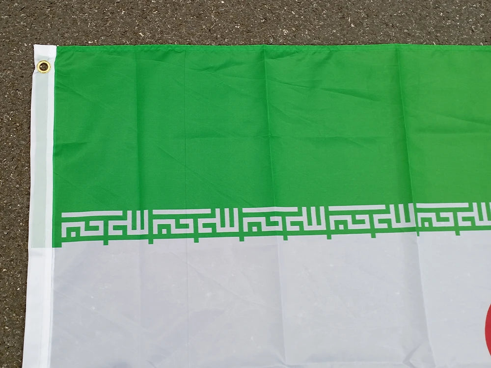 Drapeau de l'Iran - 3x5ft (90x150 cm) - Bannières en polyester BLACKBEARD OUTDOOR INDUSTRIES