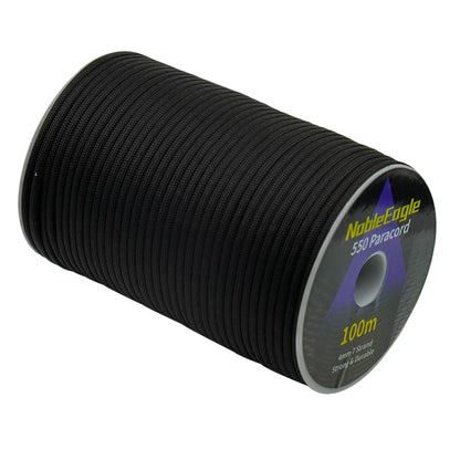 Corde Paracorde Militaire 550 – 100M / 50M / 31M – 7 Brins – 4 mm – Corde de Parachute pour Extérieur, Survie, Bricolage, Camping, Bracelet, Ligne de Tente - BLACKBEARD OUTDOOR INDUSTRIES