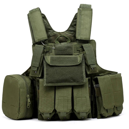 Gilet Tactique Airsoft Molle - Gilet de Combat Assaut pour Paintball, Chasse et Activités Extérieures BLACKBEARD OUTDOOR INDUSTRIES