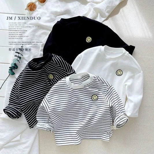 T-shirt rayé à manches longues enfants Ma boutique