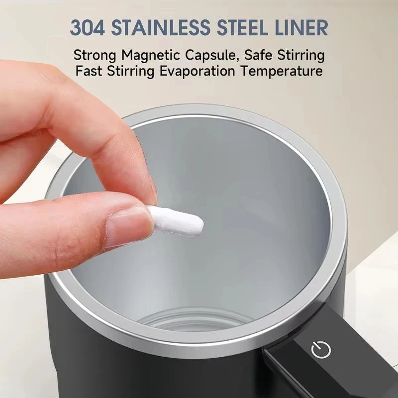380ML Mini Electric Coffee Self Mixing Mug IP67 Waterproof Food Safe Coffee Mug USB Rechargeable Automatic Magnetic Cup For Tea BLACKBEARD OUTDOOR INDUSTRIES