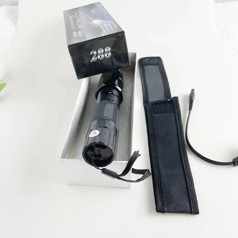 Upgraded Outdoor Flashlight Keychain Multi-Function Long-Range LED Flashlight with Direct USB Charging Portable Emergency Light BLACKBEARD OUTDOOR INDUSTRIES