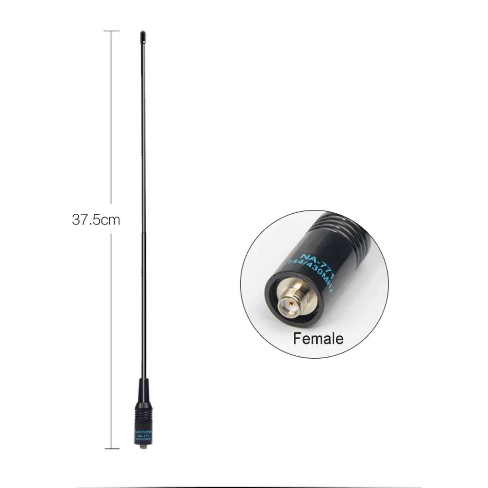 Antenne NA-771 SMA-Female VHF/UHF Double Bande – Compatible BaoFeng UV-5R / UV-82 / BF-888S / Kenwood – Jusqu’à 10W - BLACKBEARD OUTDOOR INDUSTRIES