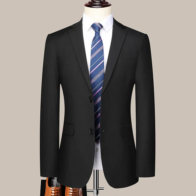 Costume Homme Slim Fit à Deux Boutons – Costume Professionnel et Élégant avec Pantalon Inclus (Tailles S-6XL) BLACKBEARD OUTDOOR INDUSTRIES