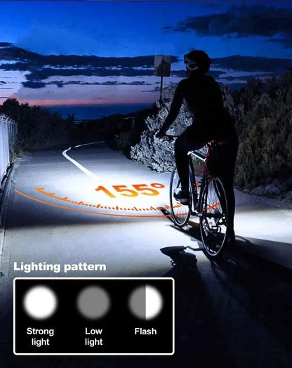phare avant de vélo solaire a éclairage double faisceau avec avertisseur sonore Ma boutique