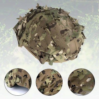 Housse de Casque Airsoft 3D Camo avec Découpe Laser en Forme de Feuilles Ma boutique