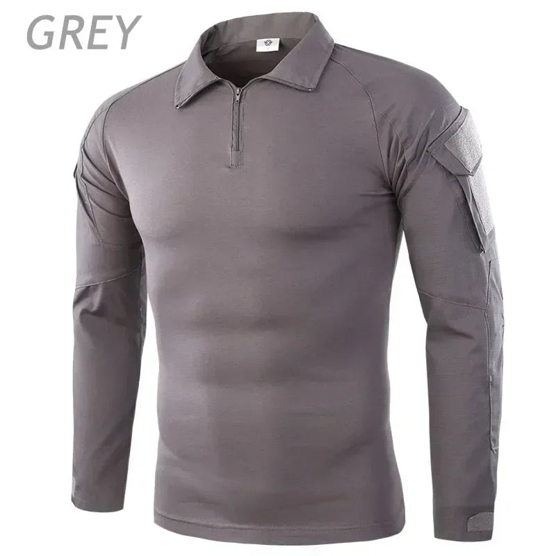🪖 Chemise de Combat Camouflage Homme – TOMITANY Airsoft | Paintball | Randonnée | Tactique | Manches longues - BLACKBEARD OUTDOOR INDUSTRIES