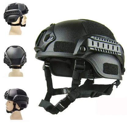 AST Helmet MICH2000 Tactical Airsoft Helmet Casque tactique léger pour Airsoft, Outdoor, Paintball, CS, SWAT et activités sportives Ma boutique