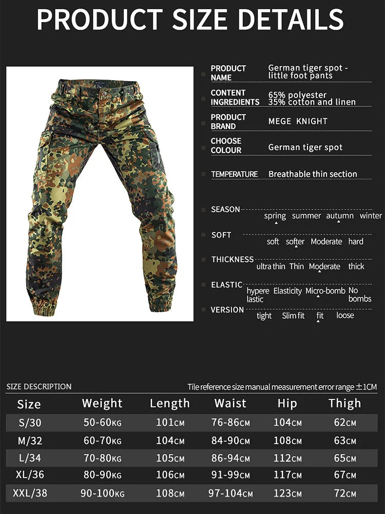 Pantalon Cargo Tactique Homme MEGE – Joggers Outdoor, Randonnée, Travail, Chasse - BLACKBEARD OUTDOOR INDUSTRIES