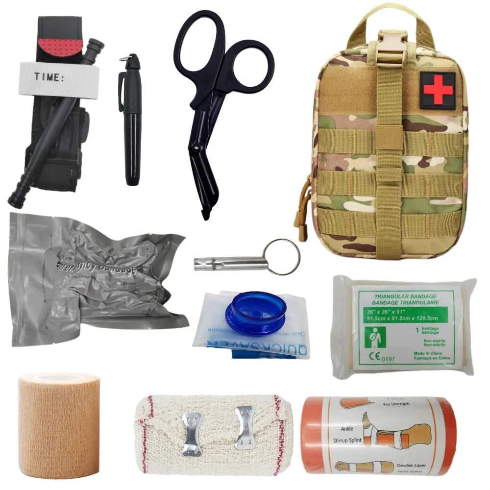 Kit de Premiers Secours Tactique – IFAK EMT Militaire avec Poche MOLLE Ma boutique
