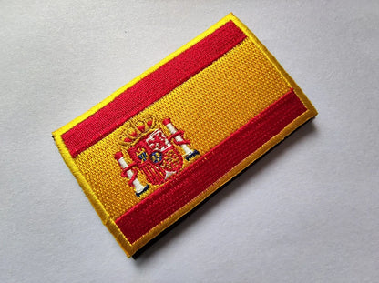 Patch Brodé Drapeau Espagnol – Patch Velcro 3D Écologique, Idéal pour Vêtements, Sacs, Accessoires et DIY - BLACKBEARD OUTDOOR INDUSTRIES