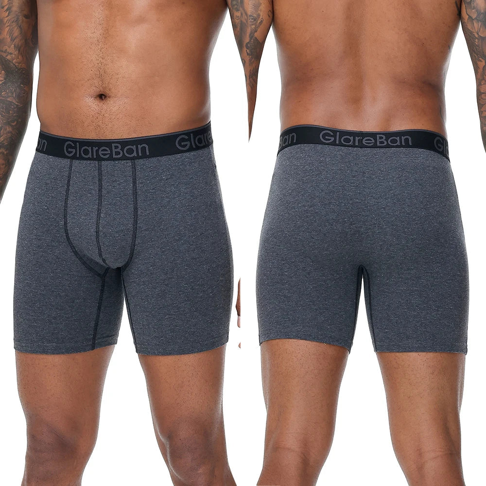 Pack de 4 Boxers Mi-Long pour Hommes - Coton Respirant BLACKBEARD OUTDOOR INDUSTRIES
