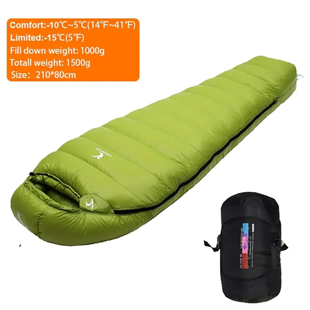 Sac de Couchage Ultraléger en Duvet de Canard Blanc | Hiver / Automne – Forme Momie - BLACKBEARD OUTDOOR INDUSTRIES