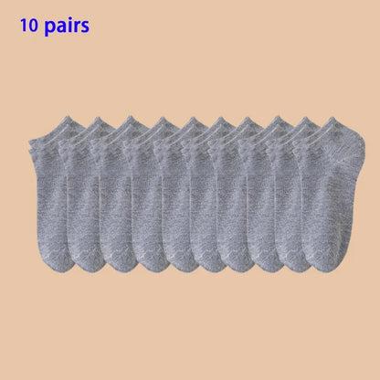 Lot de 10/20/40 Paires de Chaussettes Basses Unisexes – Couleurs Unies – Douces, Légères et Respirantes - BLACKBEARD OUTDOOR INDUSTRIES