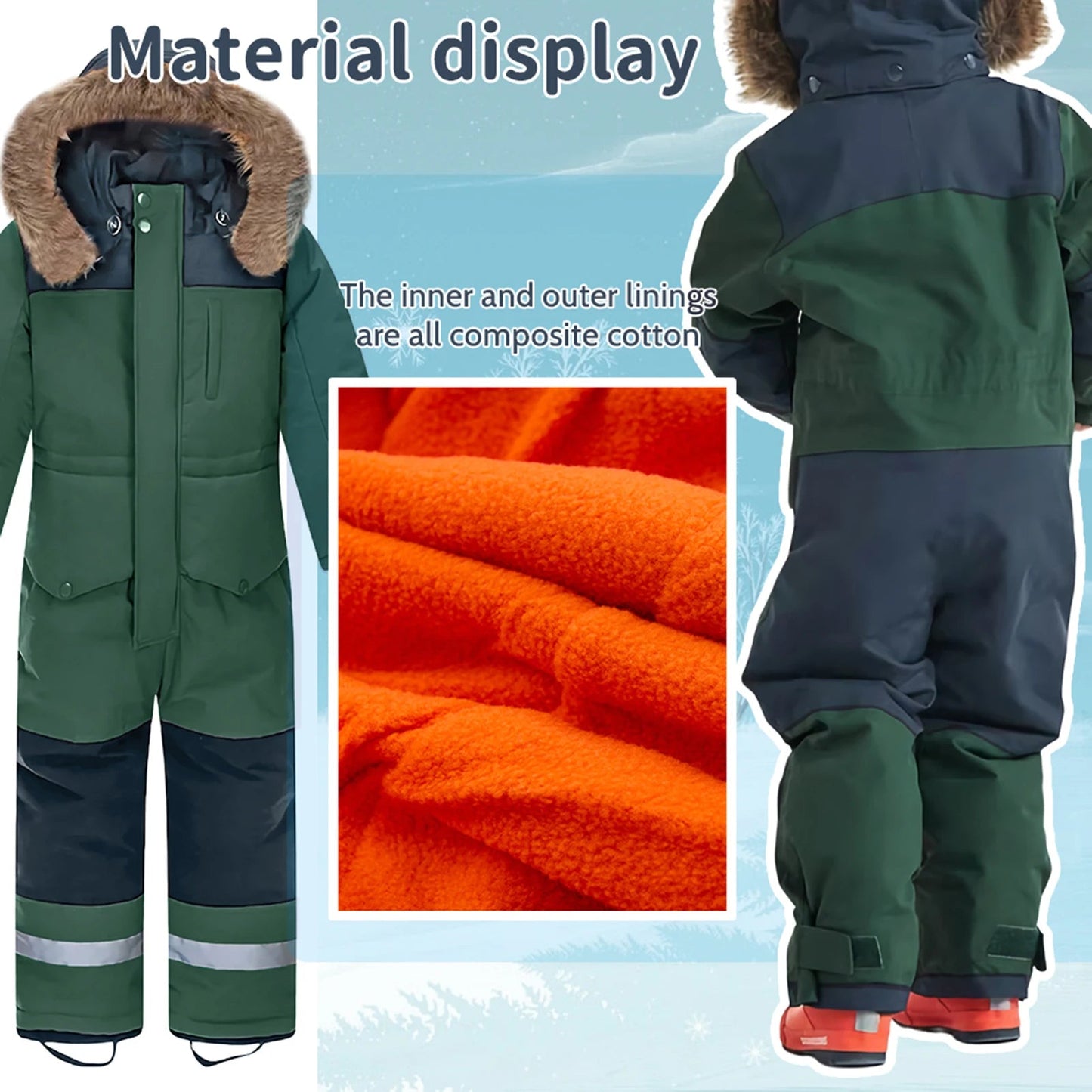 combinaison de ski pour enfants unisexe Ma boutique