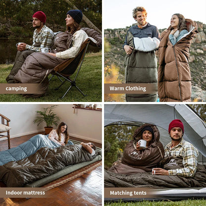 Naturehike Sac de Couchage Ultraléger Imperméable – Couette en Coton Portable Type Envelope - BLACKBEARD OUTDOOR INDUSTRIES