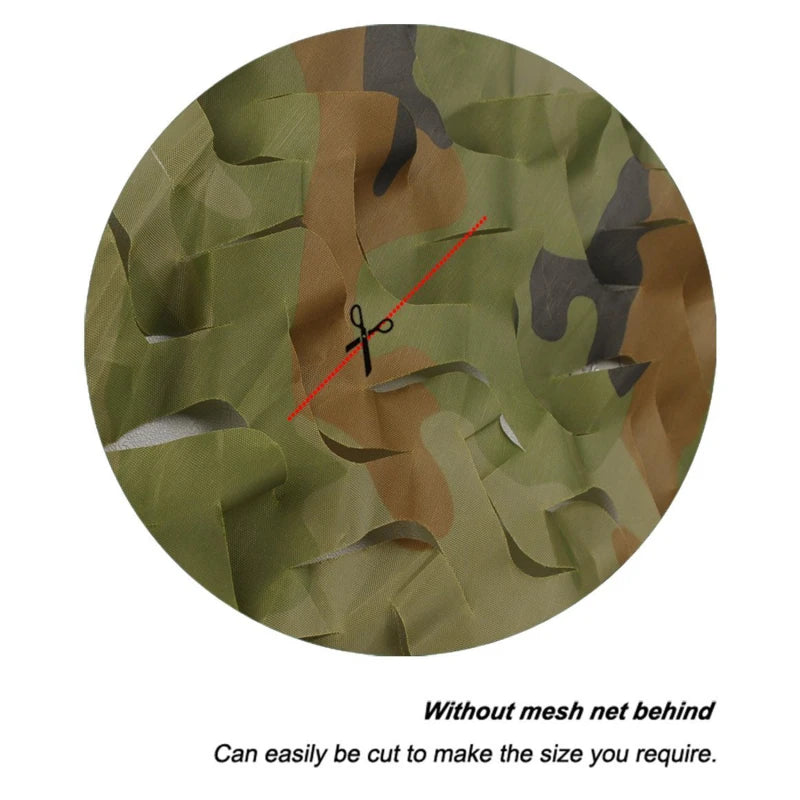 Filet de Camouflage - Filet de Camouflage pour Chasse, Tente de Jardin, Awnings de Voiture, Plusieurs Couleurs (Blanc, Bleu, Vert, Noir, Jungle, Désert) - BLACKBEARD OUTDOOR INDUSTRIES