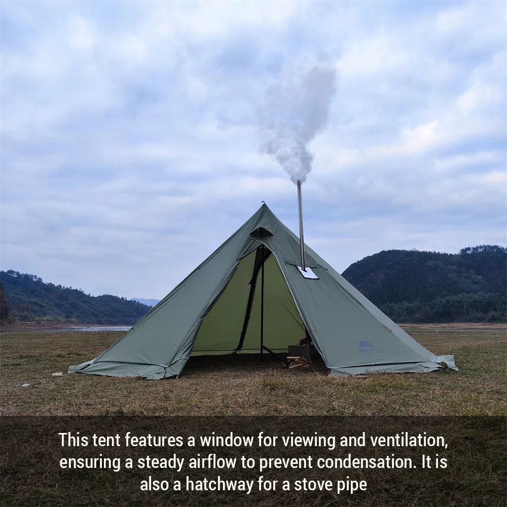 Tipi/Tente Chaude 5-8 Personnes avec Ouverture pour Poêle 500PRO - BLACKBEARD OUTDOOR INDUSTRIES