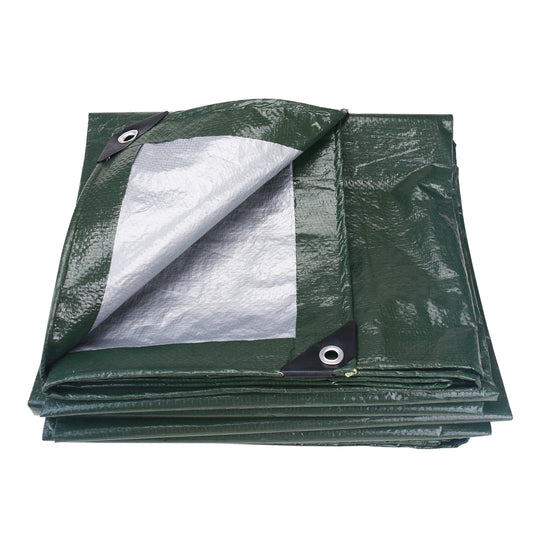 Grande Bâche Imperméable Renforcée 5x4m / 3x2m – Tarp Multiusage pour Jardin, Camping, Protection Extérieure - BLACKBEARD OUTDOOR INDUSTRIES