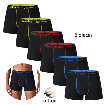 Pack de 6 Boxers Noirs pour Hommes - Sous-vêtements Doux et Respirants BLACKBEARD OUTDOOR INDUSTRIES