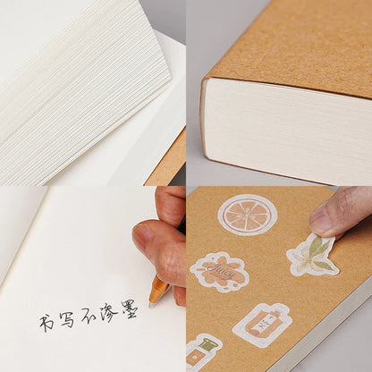 Carnet A5/B5 - 100 et 200 Feuilles - Couverture Kraft DIY - Idéal pour Bureau, Études et Projets Créatifs BLACKBEARD OUTDOOR INDUSTRIES