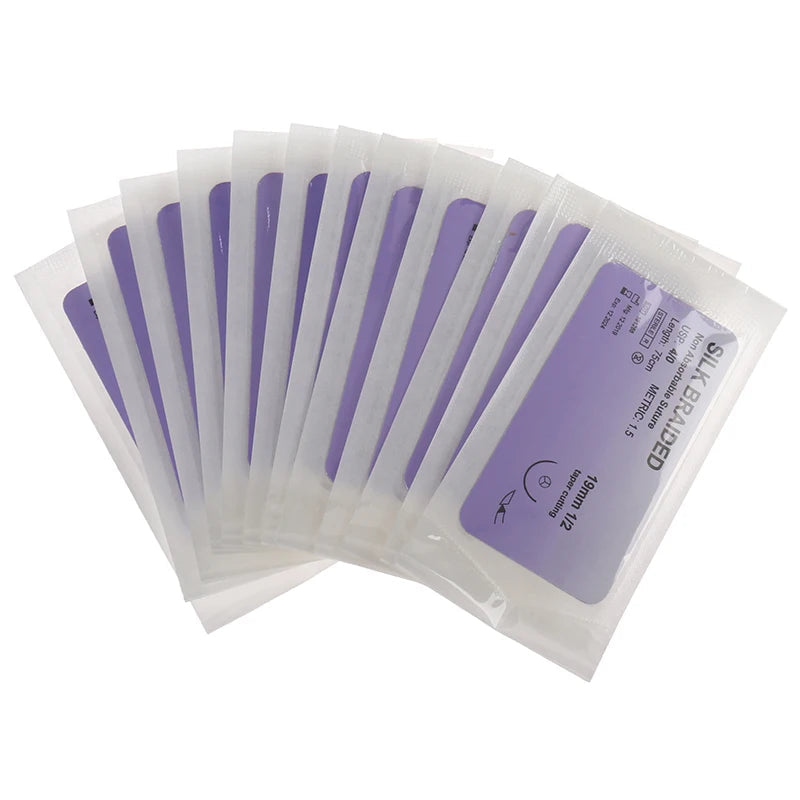 Kit de Suture pour Entraînement Médical – 12 pièces Nylon Monofilament & Aiguille en Acier Inoxydable Ma boutique