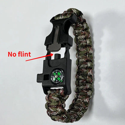 Bracelet de Survie Paracorde 3 en 1 pour Hommes et Femmes – Boussole, Sifflet, Couteau – Accessoire Multi-fonction pour Camping, Randonnée et Urgences - BLACKBEARD OUTDOOR INDUSTRIES