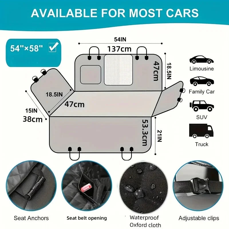 Housse de Siège Auto pour Chien – Hamac Imperméable & Antidérapant Ma boutique