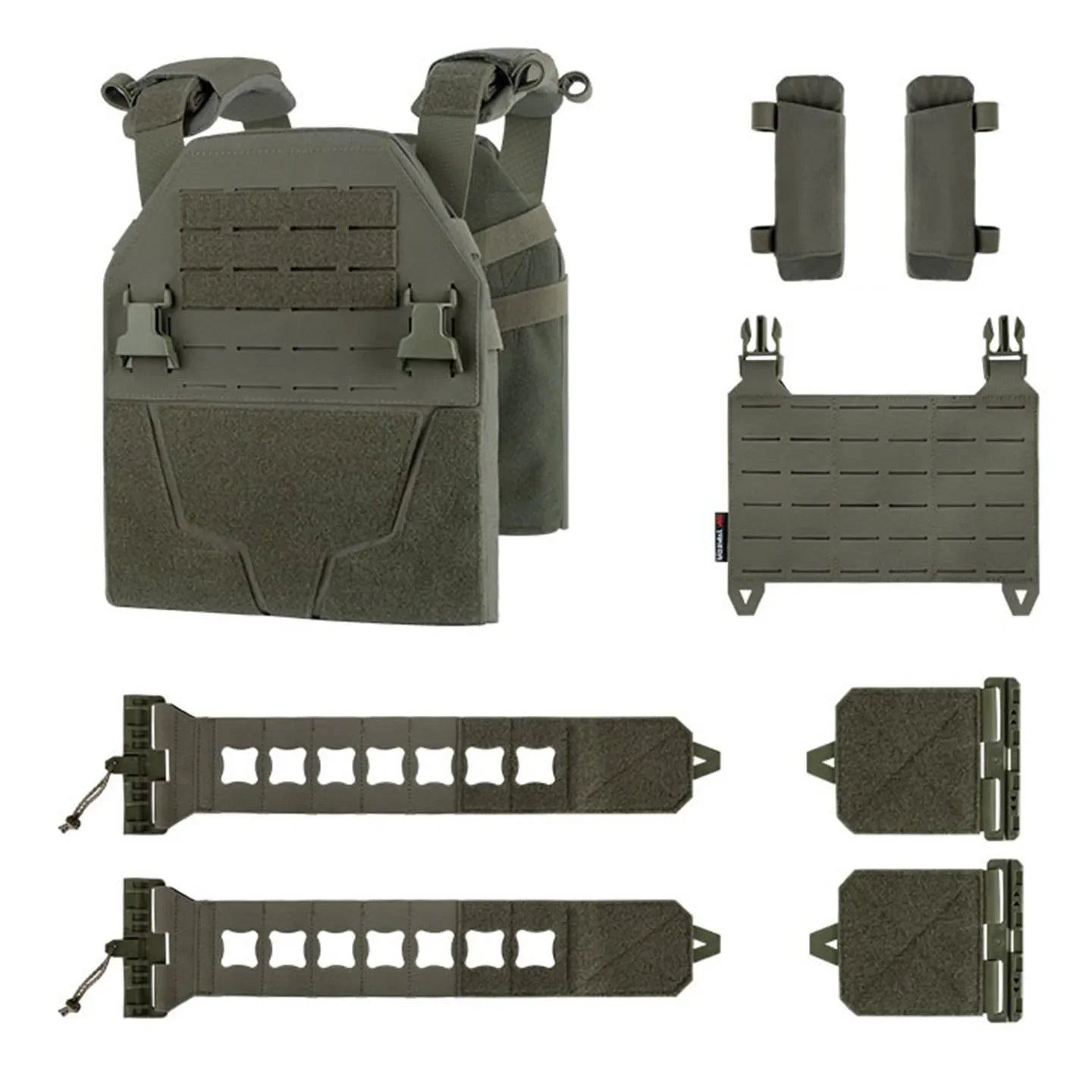 Gilet Tactique à Libération Rapide YAKEDA – Gilet de Protection pour Homme, Porte-plaques, Armure de Combat, Entraînement en Extérieur et Airsoft BLACKBEARD OUTDOOR INDUSTRIES