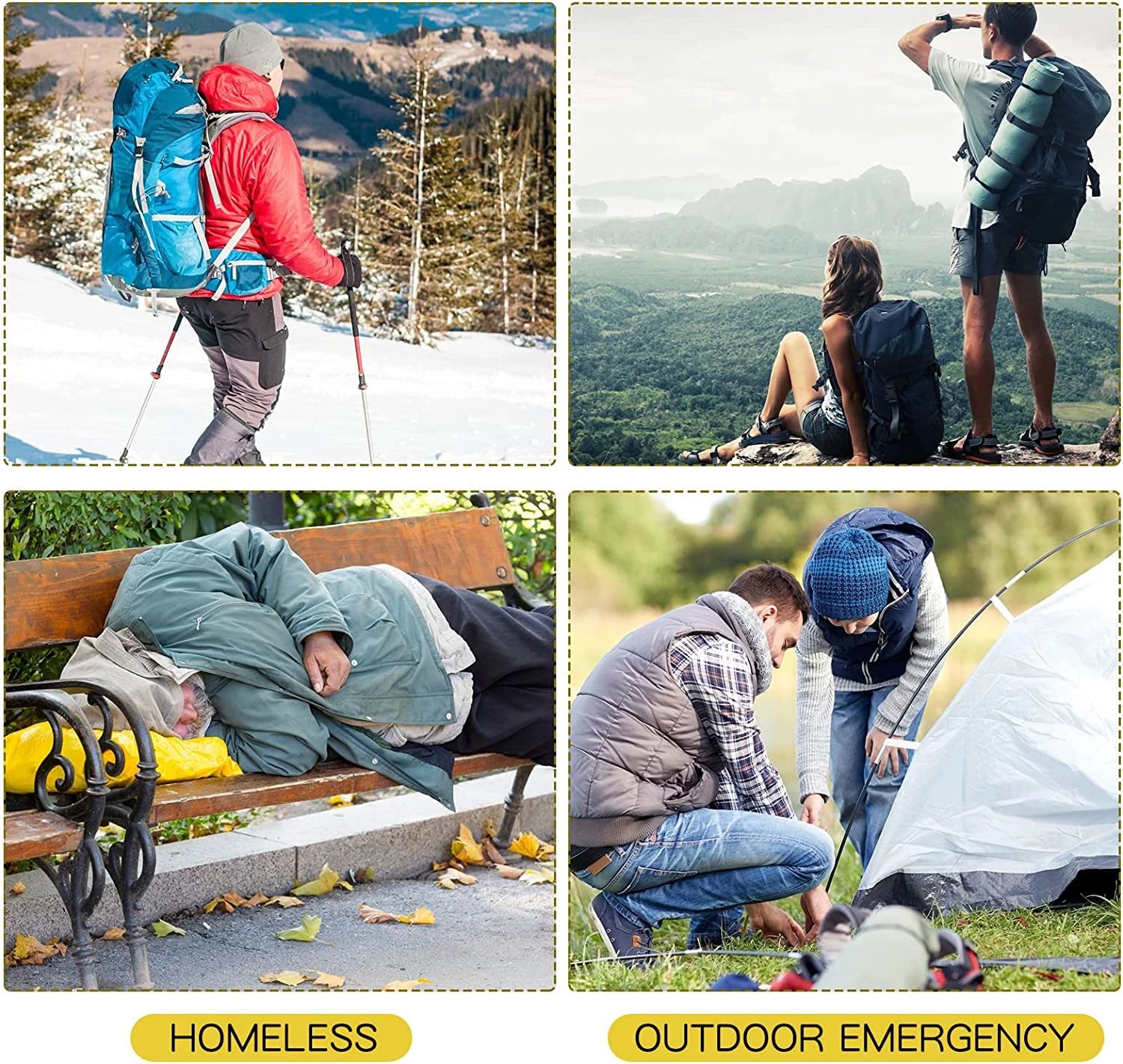 Couverture de Survie d’Urgence Extérieure 130x210 cm – Lot de 5 à 30 pièces - BLACKBEARD OUTDOOR INDUSTRIES