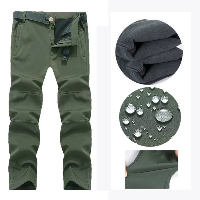 Ensemble Veste & Pantalon Tactique Homme Mazerout | Softshell Imperméable | Fleece Chaud | Randonnée, Pêche, Ski, Sécurité - BLACKBEARD OUTDOOR INDUSTRIES