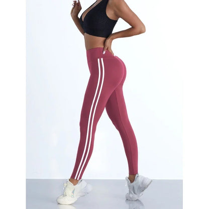 Legging Femme Taille Haute à Rayures – Effet Fessier Galbé et Coupe Sport Ajustée - BLACKBEARD OUTDOOR INDUSTRIES