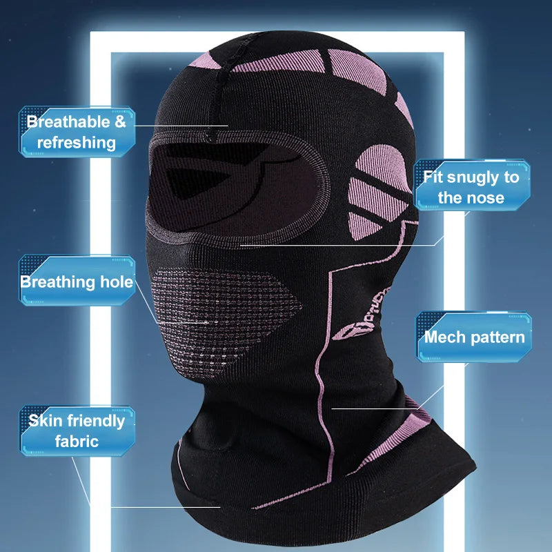 Cache-cou Thermique Unisexe – Masque Balaclava Complet pour Ski, Vélo, Chasse, Activités Outdoor, Protection Tête et Cou contre le Froid et le Vent - BLACKBEARD OUTDOOR INDUSTRIES