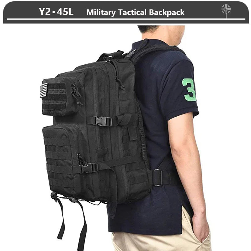 Sac à Dos Tactique 3 Jours – 38/45L | Imperméable, Résistant, Molle | Randonnée, Militaire, Survie - BLACKBEARD OUTDOOR INDUSTRIES