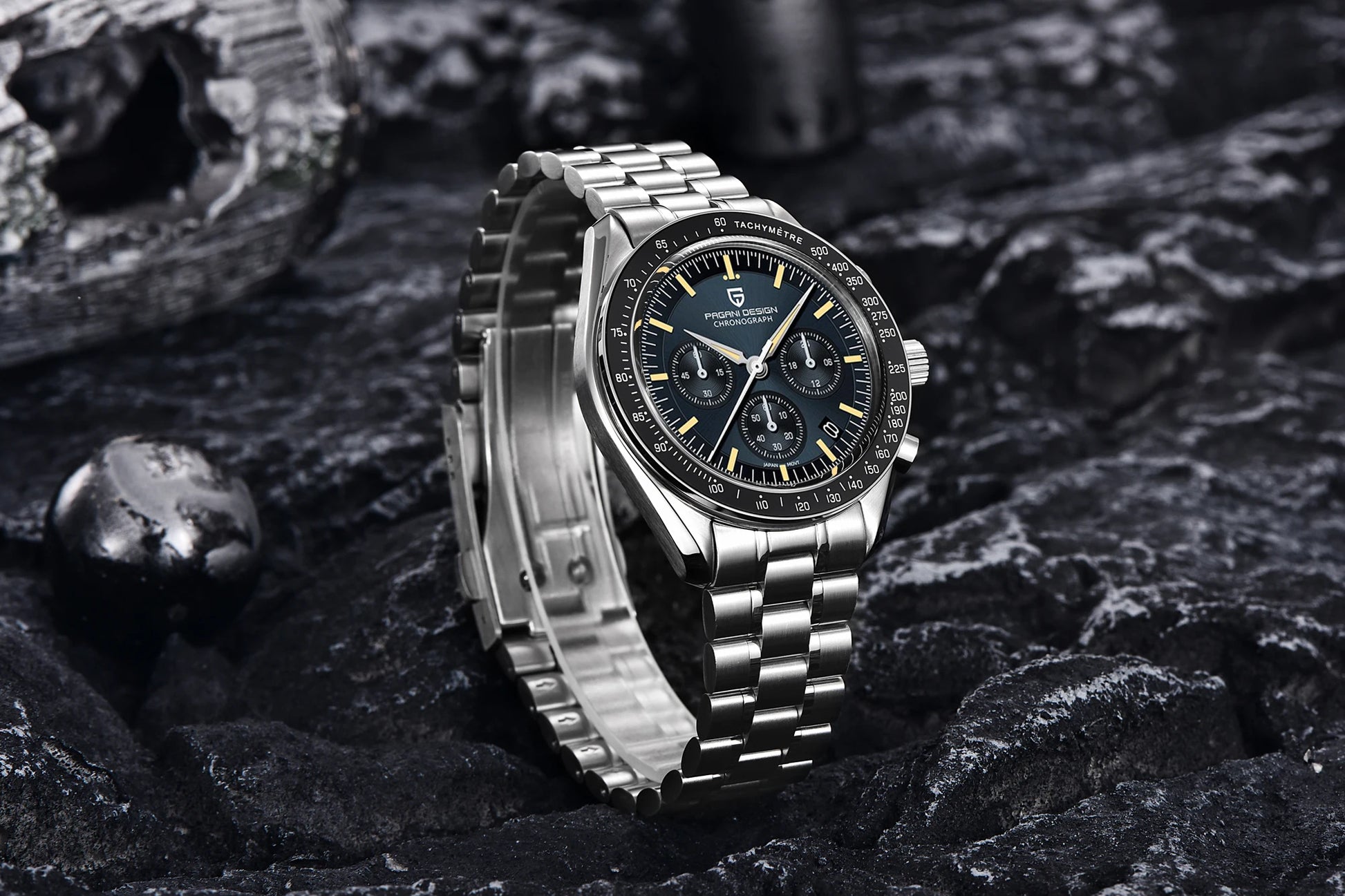 PAGANI DESIGN PD-1701 Moonwatch 2025 – Hommage à la CK2998 – Montre Homme Quartz Chronographe de Luxe - BLACKBEARD OUTDOOR INDUSTRIES