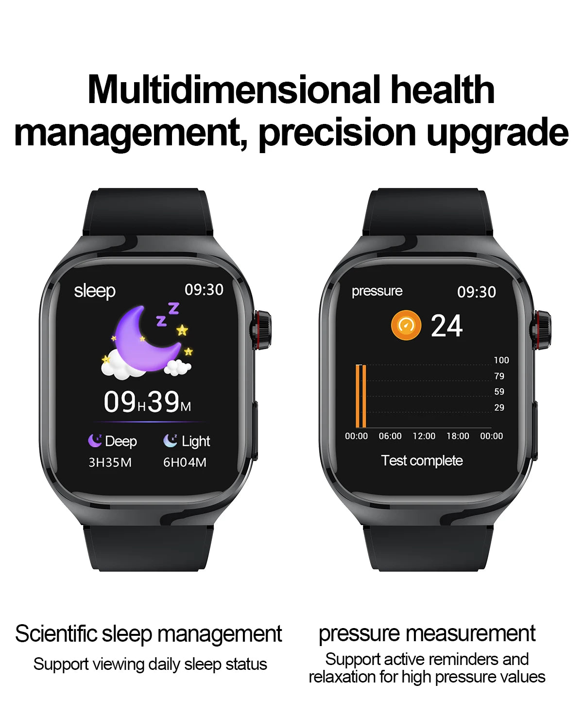 Montre Connectée Homme 2025 – Suivi Santé Avancé ECG+PPG – Surveillance Acide Urique & Lipides – Appels Bluetooth – Écran 2.04” AMOLED – Pour Android & iOS - BLACKBEARD OUTDOOR INDUSTRIES