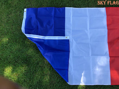 Drapeau de la France - 90x150 cm - Bannières en Polyester (Bleu, Blanc, Rouge) BLACKBEARD OUTDOOR INDUSTRIES