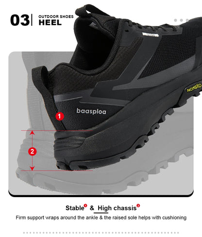 Chaussures de Randonnée Homme Bassploa – Sneakers Légères, Confortables et Antidérapantes, Résistantes à l'Usure, pour Activités Outdoor - BLACKBEARD OUTDOOR INDUSTRIES