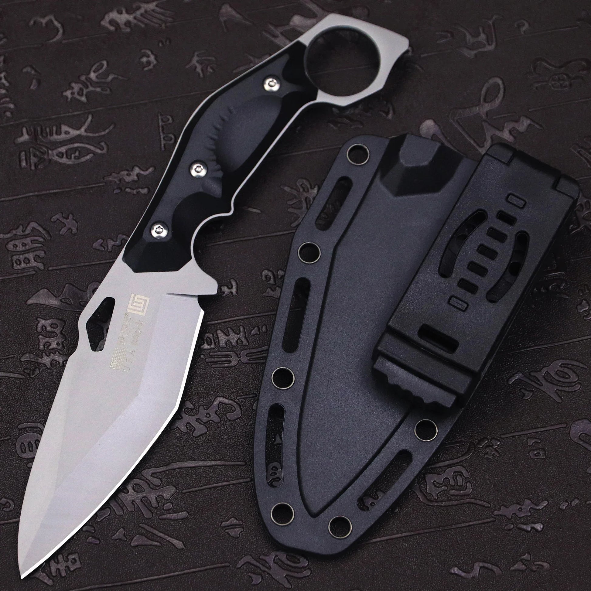 WPKOPYA™ Couteau Tactique de Survie – Lame Fixe 21 cm - BLACKBEARD OUTDOOR INDUSTRIES