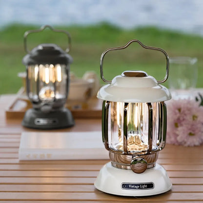 Lanterne de Camping Portable USB Rechargeable – Lampe LED Rétro Étanche pour Pêche, Randonnée, Tente, Lumière d'Urgence - BLACKBEARD OUTDOOR INDUSTRIES