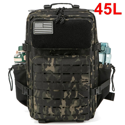 Sac à Dos Tactique Outdoor 25L/45L – Laser Cut MOLLE, Rucksack Polyvalent pour Homme et Femme - BLACKBEARD OUTDOOR INDUSTRIES