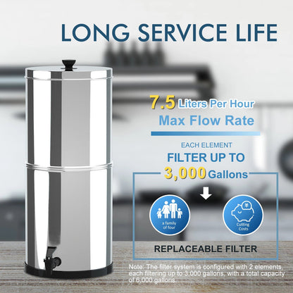 💧 Système de Filtration d’Eau par Gravité – 1,5 Gallon Ma boutique