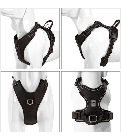 Harnais Anti-Traction Réfléchissant et Rembourré pour Chien – Ajustable pour Petits, Moyens et Grands Chiens Ma boutique